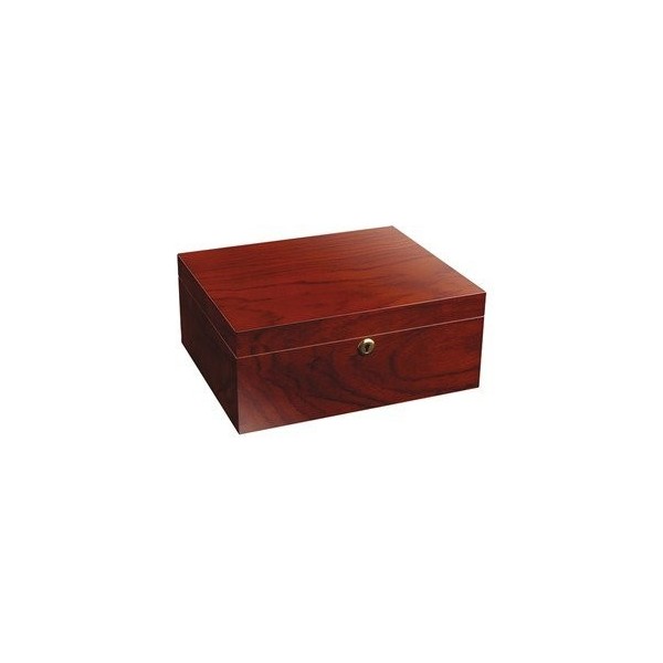 adorini Trieste Humidor - Deluxe, jusquà 75 cigares, en Bois de Rose et de Bois de cèdre Espagnol, avec Serrure et hygromètr