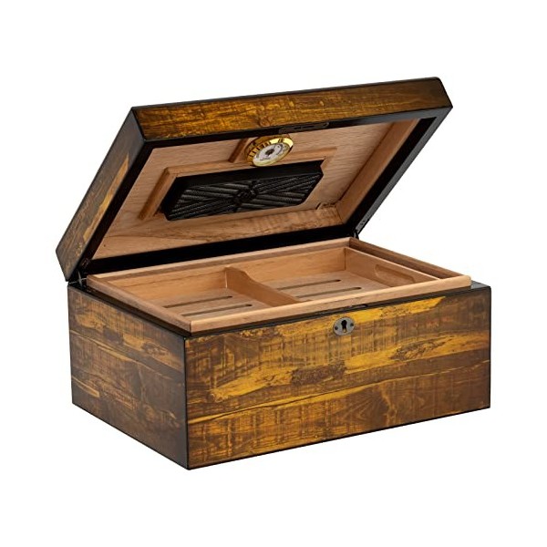 Quality Importers Trading Adirondack Cave à cigares pour jusquà 100 cigares avec cèdre espagnol