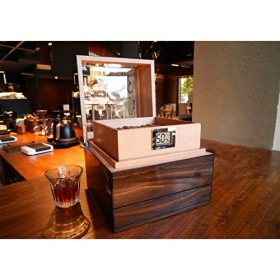 Wudytim Cave à cigares, boîte à cigares en cèdre espagnol, perspective de 270°, avec tiroir daccessoires, hygromètre numériq