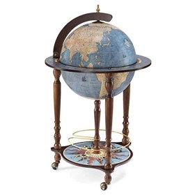 Zoffoli, DA Vinci Blue Dust, Globe Bar, 55 x 55 x h 93 cm