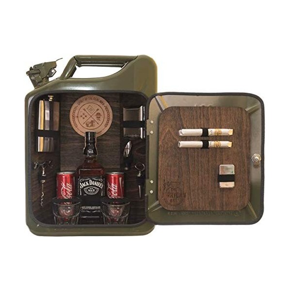 Deggelbam La Minibar pour Les Vrais kérle Homme/JerryCan/Bidon Bar/Sac à Main Homme