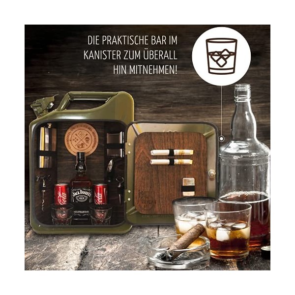 Deggelbam La Minibar pour Les Vrais kérle Homme/JerryCan/Bidon Bar/Sac à Main Homme