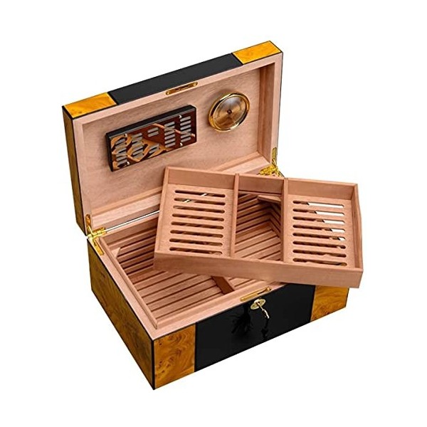 Boîtes À Cigares, Cigares avec Cèdre, Boîtes À Cigares en Cèdre, Boîte Décorative en Placage de Peinture Visible, Cave À Ciga