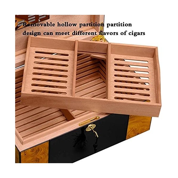 Boîtes À Cigares, Cigares avec Cèdre, Boîtes À Cigares en Cèdre, Boîte Décorative en Placage de Peinture Visible, Cave À Ciga