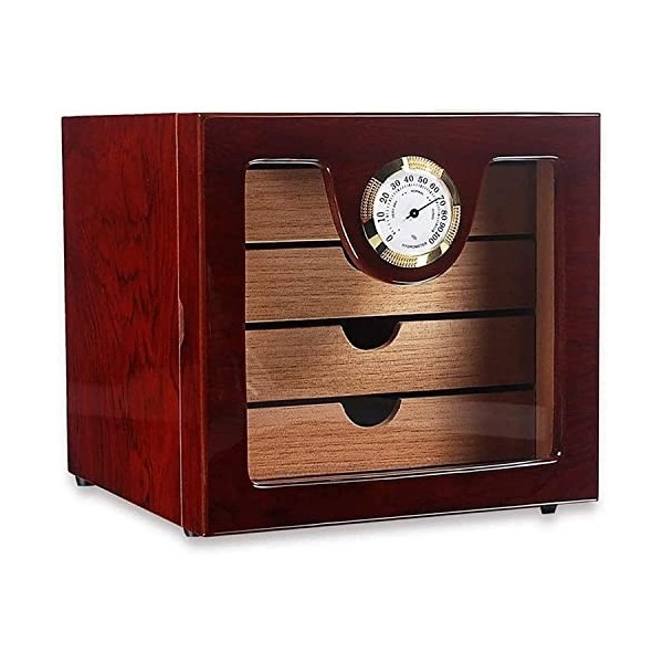 Boîtes À Cigares, Boîte À Cigares, Cave À Cigares, Boîte À Cigares en Cèdre, Couche Cubique, Cloison Indépendante avec Humidi