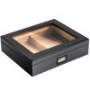 DECORN Cave à Cigares Faite à La Main - Boîte de Bureau à Cigares en Cèdre avec Humidificateur et Hygromètre - Boîte à Cigare