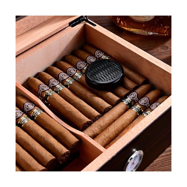 La Boîte à Cigares Peut Contenir Jusquà 50 Cigares. Boîte de Bureau pour étui à Cigares Cadeau de Boîte à Cigares en Bois de