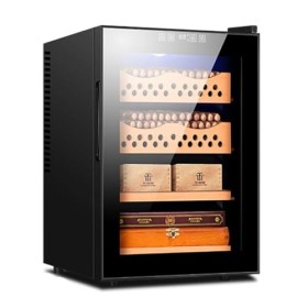 Armoire À Cigares Électrique 50L Armoire À Cigares Électronique Intelligente Étagères en Bois De Cèdre Espagnol Et Tiroirs À 
