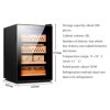 Armoire À Cigares Électrique 50L Armoire À Cigares Électronique Intelligente Étagères en Bois De Cèdre Espagnol Et Tiroirs À 