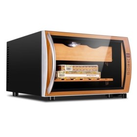 Armoire À Cigares Électrique 25L Cave À Cigares Électronique À Température Constante Et Humidification Armoire À Vin Rouge Ré