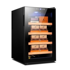 Armoire À Cigares Électrique 50L Refroidisseur De Cave À Cigares Électrique Armoire À Vin Rouge, Réfrigérateur À Thé Peut Con
