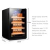 Armoire À Cigares Électrique 50L Refroidisseur De Cave À Cigares Électrique Armoire À Vin Rouge, Réfrigérateur À Thé Peut Con