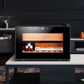 Armoire À Cigares Électrique 25L Cave À Cigares Électronique À Température Constante Et Humidification La Réfrigération Peut 