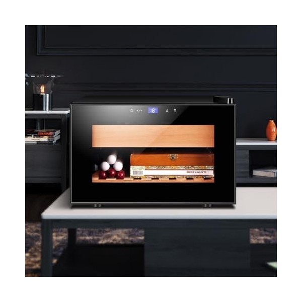Armoire À Cigares Électrique 25L Cave À Cigares Électronique À Température Constante Et Humidification La Réfrigération Peut 