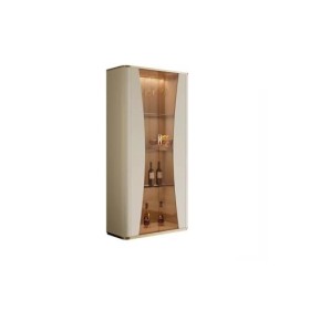 CLAUNEL Cave à Vin Armoire à vin en Verre, Armoire de Rangement Murale for Restaurant, Salon, Armoire de Rangement Moderne et