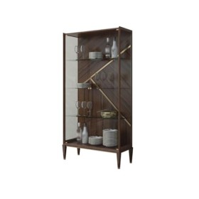 CLAUNEL Cave à Vin Armoire à vin Salle à Manger Grande Armoire à vin Murale en Verre Rouge Armoire à vin Maison Salon vitrine