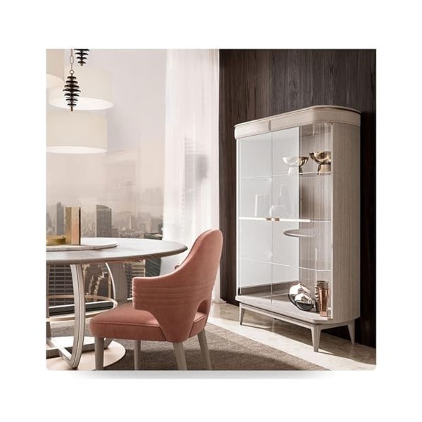 CLAUNEL Cave à Vin Armoire à vin en Verre for la Maison, Murale, Simple et Moderne, vitrine de Salon, Buffet de Restaurant Ca