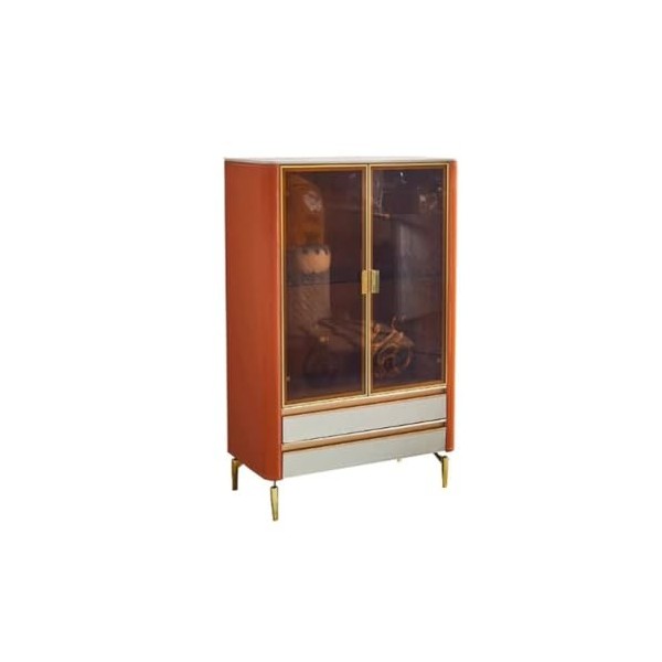 CLAUNEL Cave à Vin Porte en Verre Armoire à vin Salon Maison Moderne Simple Mur Armoire à vin vitrine Buffet Cave à Vin avec