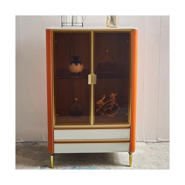 CLAUNEL Cave à Vin Porte en Verre Armoire à vin Salon Maison Moderne Simple Mur Armoire à vin vitrine Buffet Cave à Vin avec