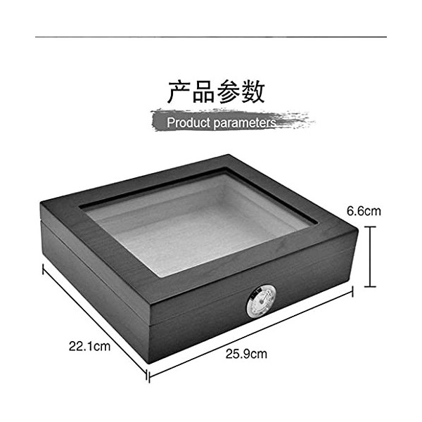 Boîtes À Cigares, Cave À Cigares, Boîte À Cigares, Humidité Hydratante, Boîte DAssaisonnement, Armoire À Cigares/Noir/25,9 *