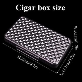 Boîtes À Cigares, Caves À Cigares Caves À Cigares en Alliage DAlumiboîte À Cigares À Double Doublure Élégante Cave À Cigares