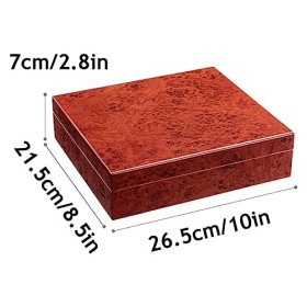 Boîtes À Cigares, Caves À Cigares Rectangulaires, Boîte de Bureau À Cigares en Cèdre, Caves À Cigares de Voyage avec Hygromèt