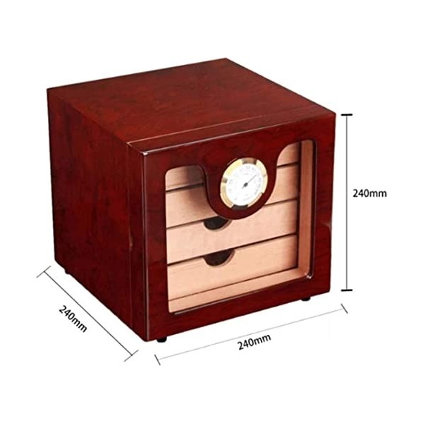 Boîtes À Cigares, Boîte À Cigares, Cave À Cigares, Boîte À Cigares en Cèdre, Couche Cubique, Cloison Indépendante avec Humidi