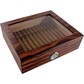 Boîtes À Cigares, Cave À Cigares, Cave À Cigares en Chêne avec Humidificateur Et Hygromètre, Boîte À Cigares