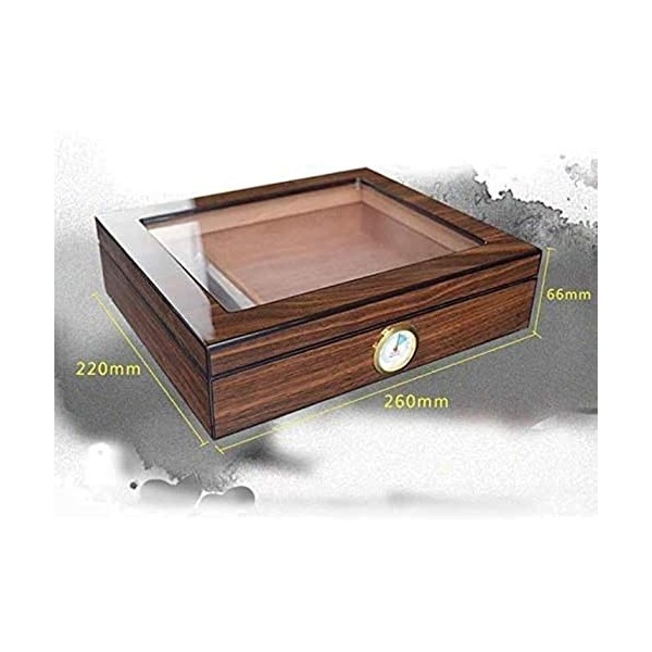 Boîtes À Cigares, Cave À Cigares, Cave À Cigares en Chêne avec Humidificateur Et Hygromètre, Boîte À Cigares