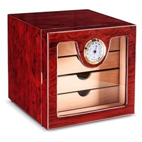 Boîtes À Cigares, Boîte À Cigares Brillante, Boîte À Cigares en Cèdre, Humidificateur, Hygromètre, Humidificateurs pour Cigar