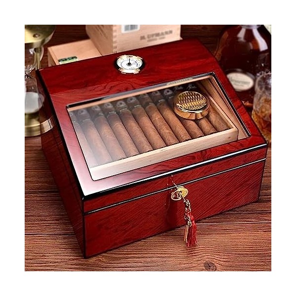 Boîtes À Cigares, Caves À Cigares, Étui À Cigares en Cèdre, Boîte À Cigares À Double Rangement, Boîte À Cigares en Verre, Boî