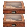 Boîtes À Cigares, Caves À Cigares, Boîte de Bureau Scellée, Cave À Cigares en Cèdre, Boîte À Cigares Pratique Classique avec 