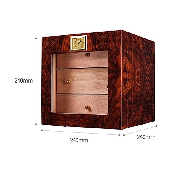 Boîtes À Cigares, Cave À Cigares, Boîte À Cigares Cave À Cigares avec 3 Tiroirs Et Armoire À Cigares Boîte de Rangement de Ci