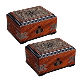 Boîtes À Cigares, Caves À Cigares pour Hommes, Étui À Cigares Imprimé, Stockage À Double Zone, Boîte de Bureau À Cigares, Cav