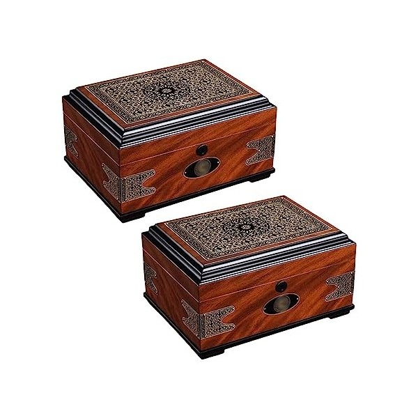 Boîtes À Cigares, Caves À Cigares pour Hommes, Étui À Cigares Imprimé, Stockage À Double Zone, Boîte de Bureau À Cigares, Cav