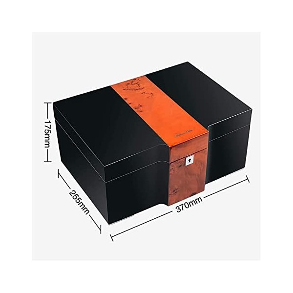 Boîtes À Cigares, Cave À Cigares de Bureau, Boîte de Rangement En Cèdre, Conception Bien Scellée Avec Plateau Et Séparateur R