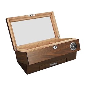 Boîtes À Cigares, Caves À Cigares Boîte À Cigares pour Hommes 13,9 X 8,5 X 6,7 Pouces Étui À Cigares avec Boucle de Verrouill