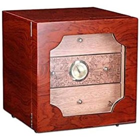 Boîtes À Cigares, Cave À Cigares de Capacité, Armoire À Cigares Portable en Cèdre Hydratant, Boîte À Cigares