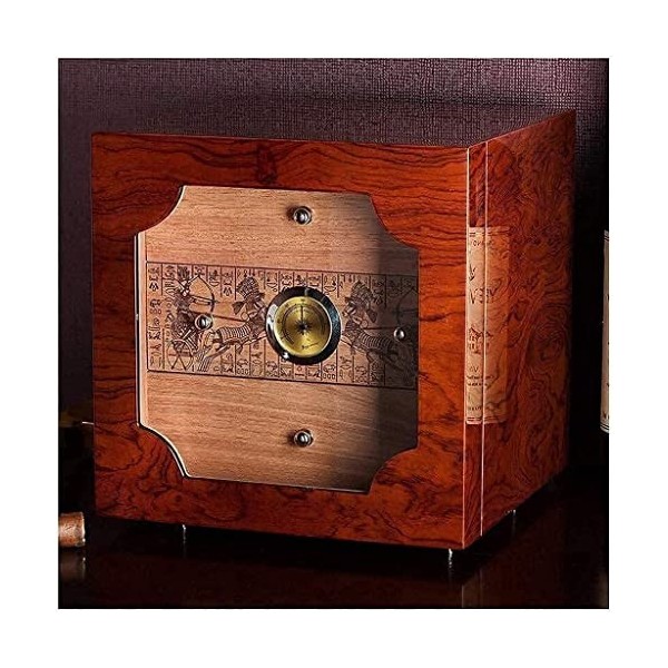 Boîtes À Cigares, Cave À Cigares de Capacité, Armoire À Cigares Portable en Cèdre Hydratant, Boîte À Cigares