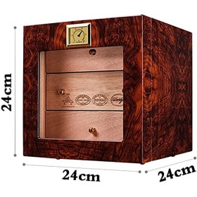 Boîtes À Cigares, Caves À Cigares, Armoire À Cigares À Trois Couches, Étui À Cigares Carré en Cèdre Massif, Boîte À Cigares