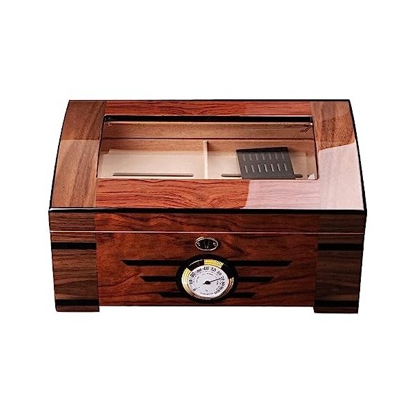 Boîtes À Cigares, Caves À Cigares, Boîte À Cigares en Cèdre, Boîte À Cigares en Verreavec Hygromètre, Boîte de Bureau À Cigar