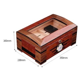Boîtes À Cigares, Caves À Cigares, Boîte À Cigares en Cèdre, Boîte À Cigares en Verreavec Hygromètre, Boîte de Bureau À Cigar