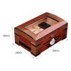 Boîtes À Cigares, Caves À Cigares, Boîte À Cigares en Cèdre, Boîte À Cigares en Verreavec Hygromètre, Boîte de Bureau À Cigar