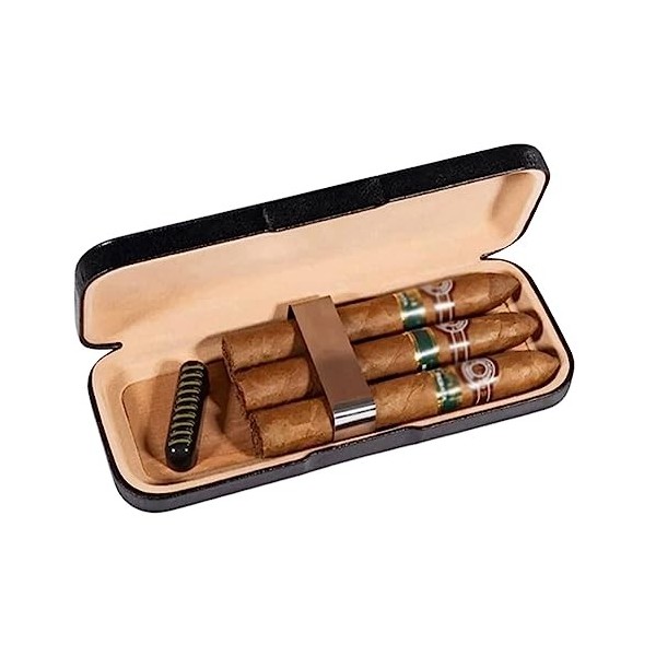 Boîtes À Cigares, Caves À Cigares Élégantes, Finition en Cuir, Boîte À Cigares de Voyage, Boîte À Cigares Doublée de Cèdre, P