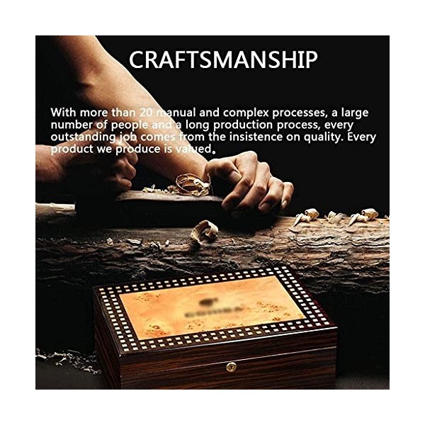 Boîtes À Cigares, Boîte À Cigares, Armoire À Cigares, Bois de Cèdre, Capacité, Peinture de Piano, Boîte À Cigares, Boîte Déco