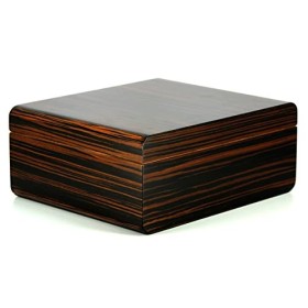 adorini Novara Humidor boîte à cigares de Luxe pour Stocker Environ. 75 cigares en ébène Brun