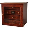 GERMANUS Marques Humidor Armoire « Radix » Marron avec hygromètre Cristal humidificateur Cave à Cigares
