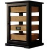 GERMANUS Marques Humidor Armoire « Mutina » avec Hygromètre Cristal humidificateur Cave à Cigares