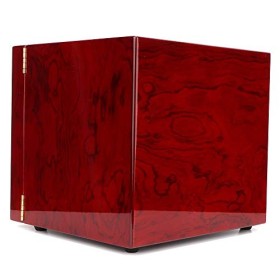 Cave À Cigares, Humidor avec PlaquÉ or IntÉgrÉ HygromÈtre et Humidifier 4 Tiroirs Étui À Cigare BoÎte À Cigares en Bois de CÈ