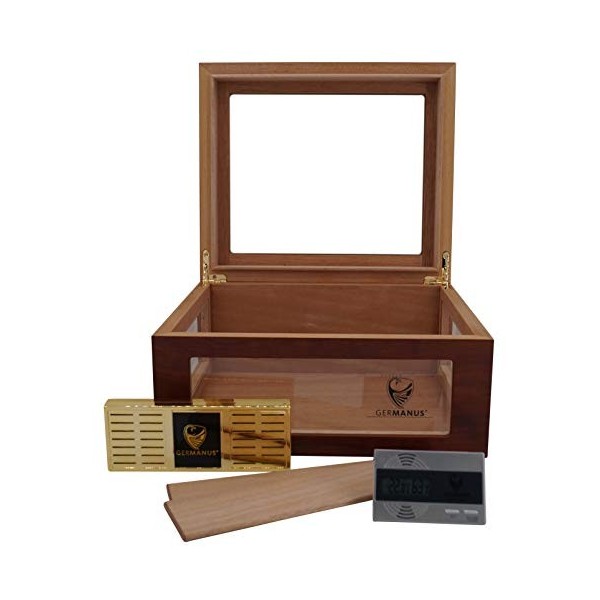 GERMANUS Cave à cigares ORO avec fenêtre Marron 193